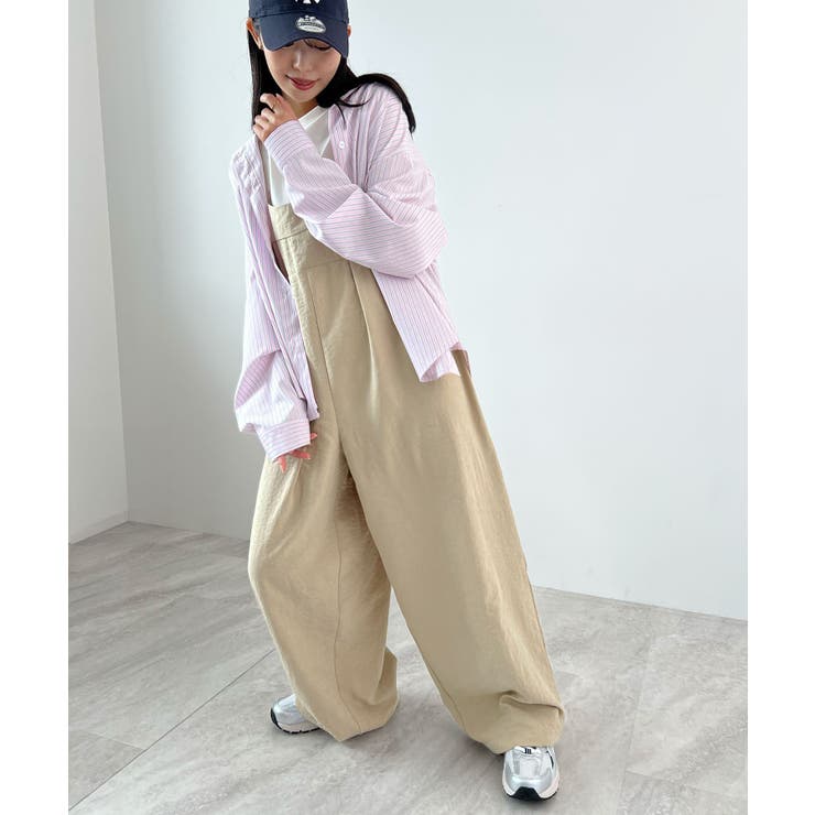 ふんわり起毛で包み込む。ピーチ起毛タックサロペット | futier land | 詳細画像19 