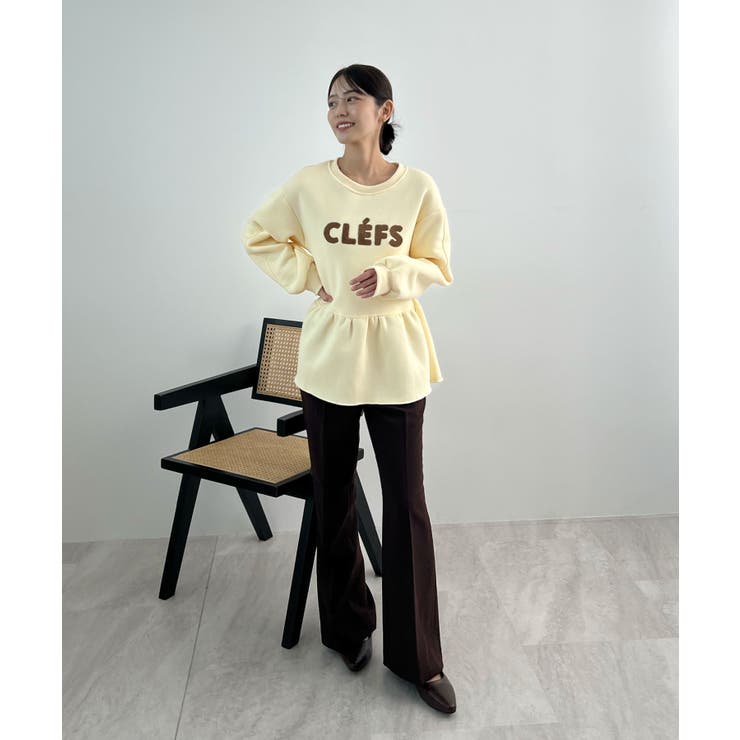 裾のフリルが映える！CLEFSロゴフリルスウェット | futier land | 詳細画像20 