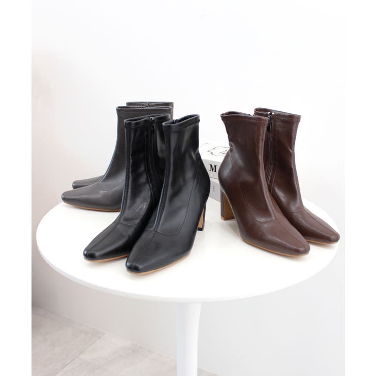 美脚も叶える大人のスタイルアップ。エッジフィットショートブーツ | futier land | 詳細画像68 