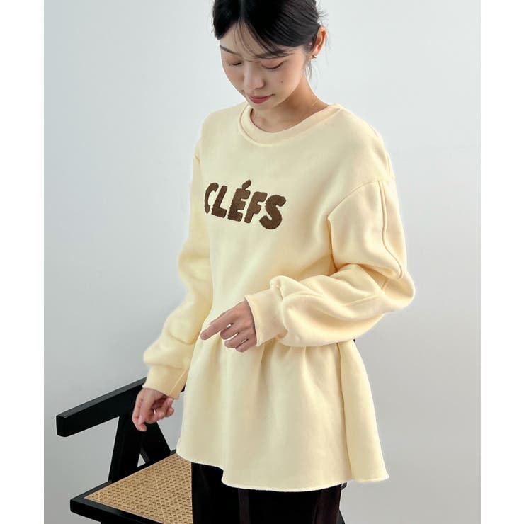 裾のフリルが映える！CLEFSロゴフリルスウェット | futier land | 詳細画像18 