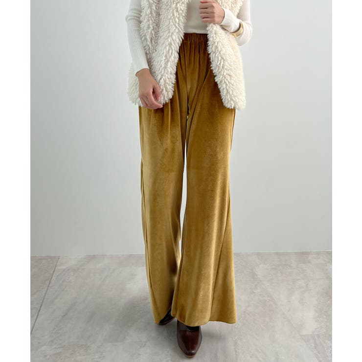 上品リラックスを叶える。ベロアパンツ | futier land | 詳細画像10 