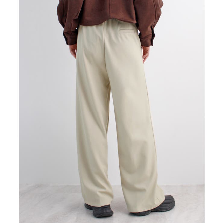 ゆるっと楽ちん。ツータックワイドストレートスラックス/ロング丈 | futier land | 詳細画像23 