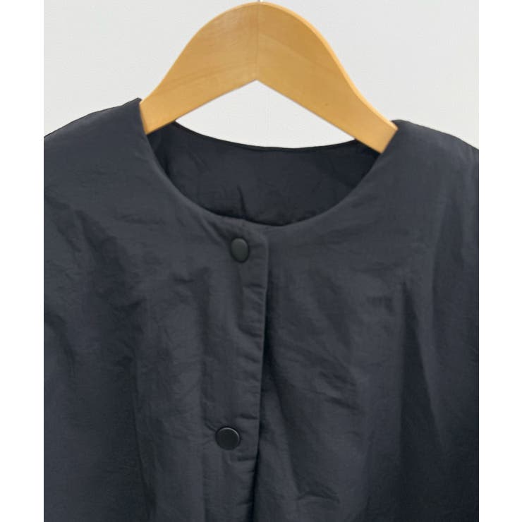 1枚で即こなれ感。サイドジップノーカラー中綿ジャケット | futier land | 詳細画像41 