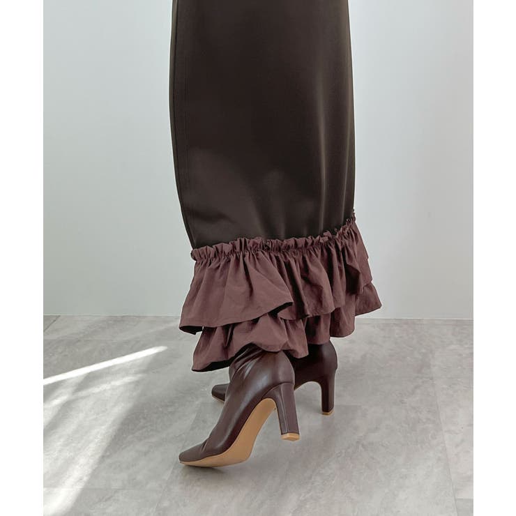 動きに華やぎを添える。ティアードフリルヘムスカート | futier land | 詳細画像21 