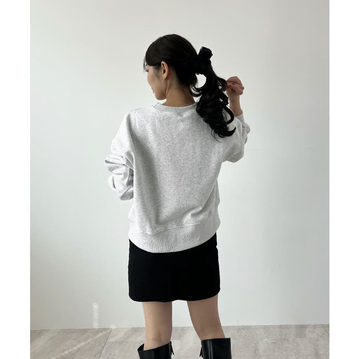 コンパクトで今っぽい。短丈ロゴスウェット | futier land | 詳細画像22 