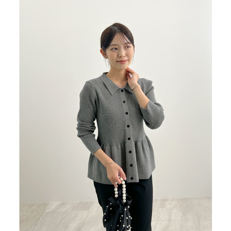 春新色追加！上品な大人へ。ペプラムリブニット | futier land | 詳細画像15 