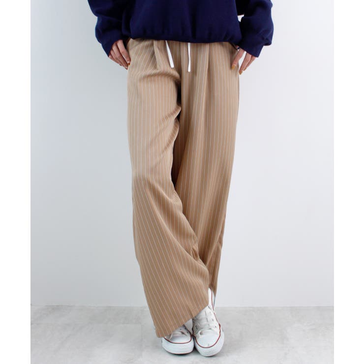 《ABYSアビス》チラ見せお洒落！レイヤード風ストライプパンツ | futier land | 詳細画像30 