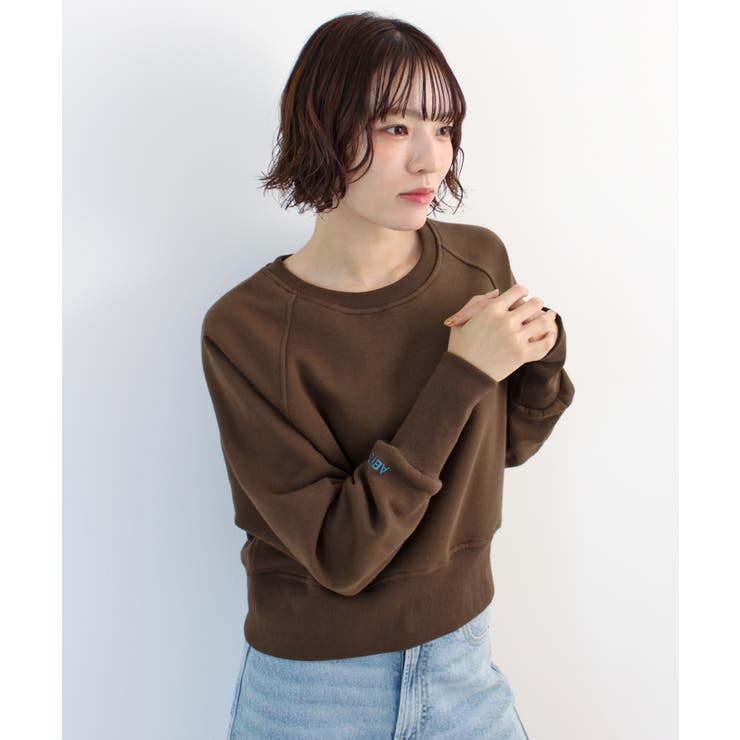 《ABYS》ロゴ刺繍ショート丈トレーナー | futier land | 詳細画像17 