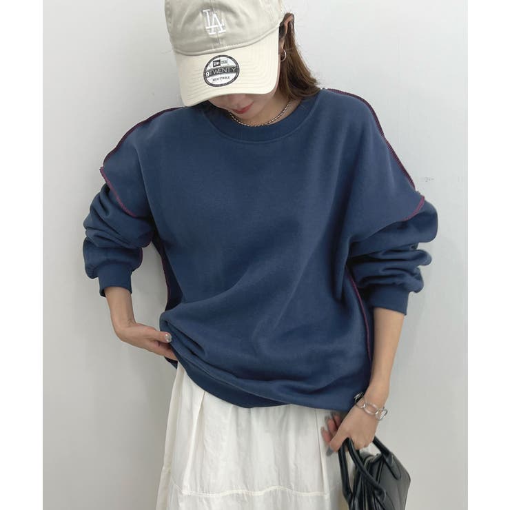 オトナ配色カラー。リンキングスウェットプルオーバー | futier land | 詳細画像33 