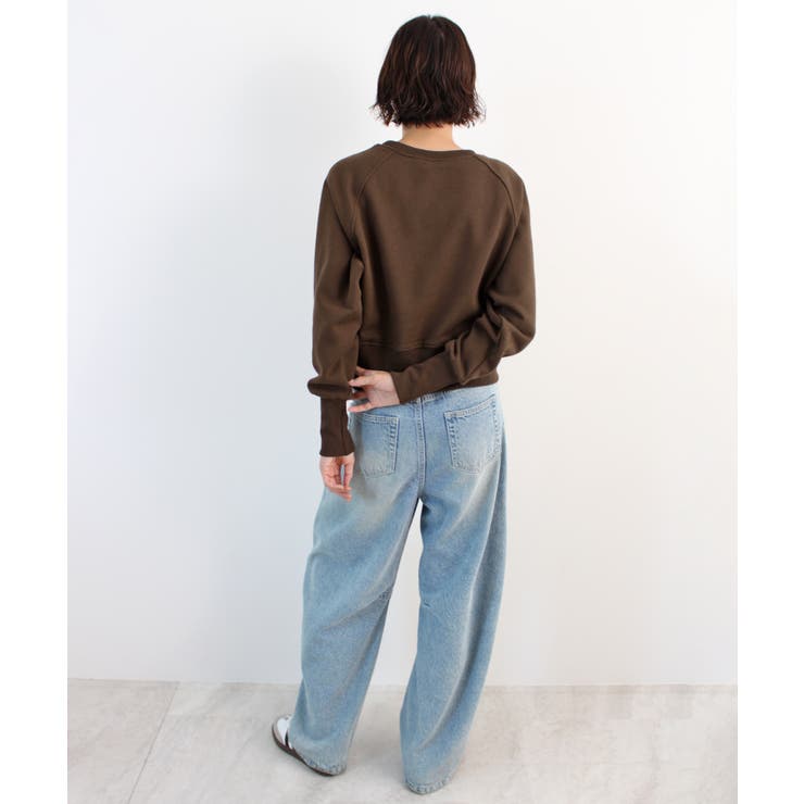 《ABYS》ロゴ刺繍ショート丈トレーナー | futier land | 詳細画像14 