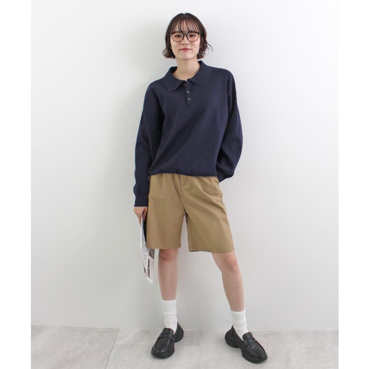 《ABYS》大人カジュアルが叶う。襟付きポロカラーニットトップス | futier land | 詳細画像31 