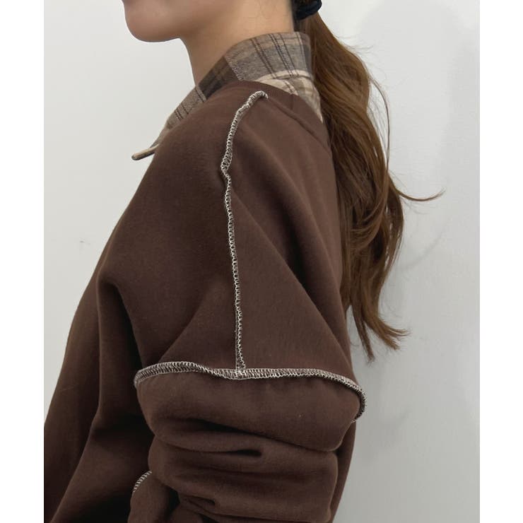 オトナ配色カラー。リンキングスウェットプルオーバー | futier land | 詳細画像19 