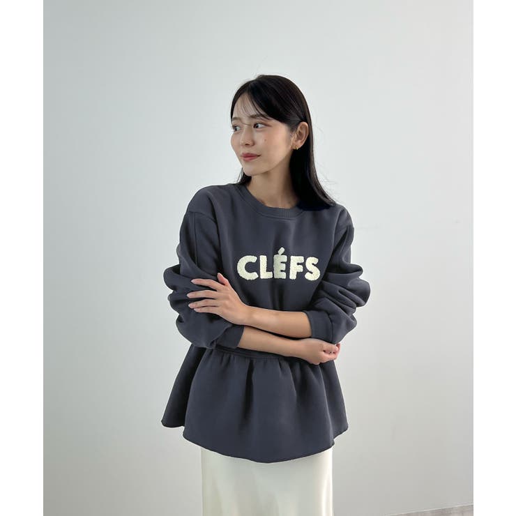 裾のフリルが映える！CLEFSロゴフリルスウェット | futier land | 詳細画像24 
