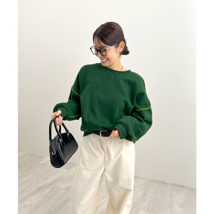 オトナ配色カラー。リンキングスウェットプルオーバー | futier land | 詳細画像57 