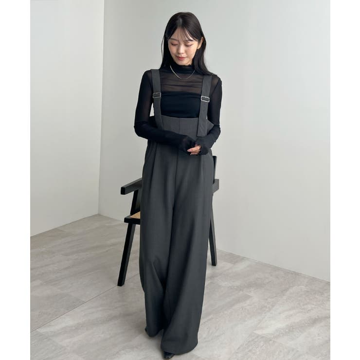 モードなムード香る。ベルトショルダーサロペット | futier land | 詳細画像23 