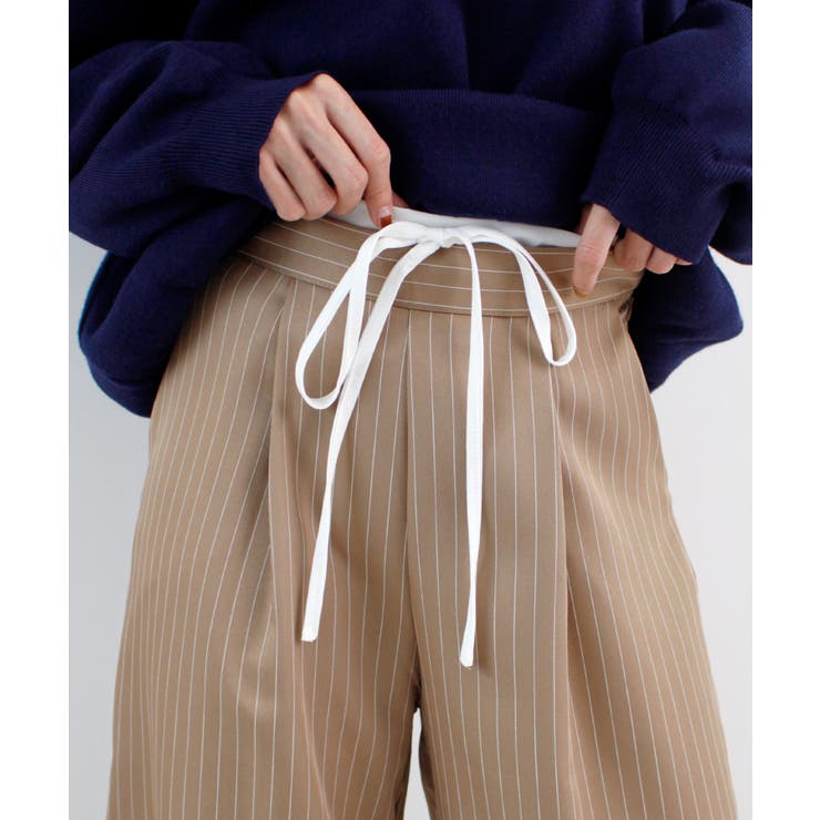 《ABYSアビス》チラ見せお洒落！レイヤード風ストライプパンツ | futier land | 詳細画像32 