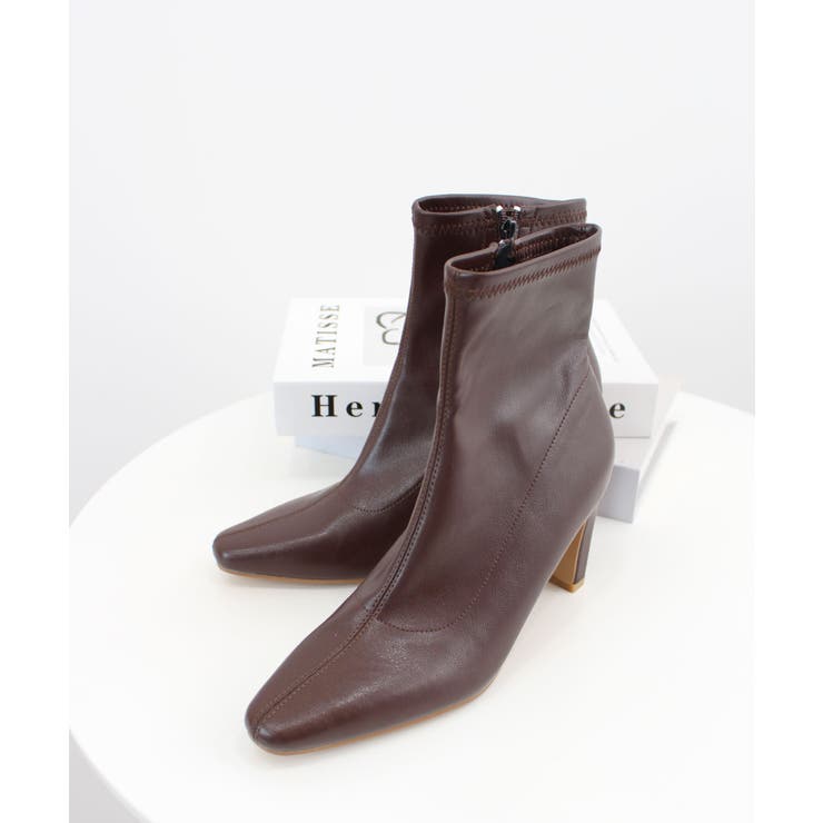 ブラウン | 美脚も叶える大人のスタイルアップ。エッジフィットショートブーツ | futier land