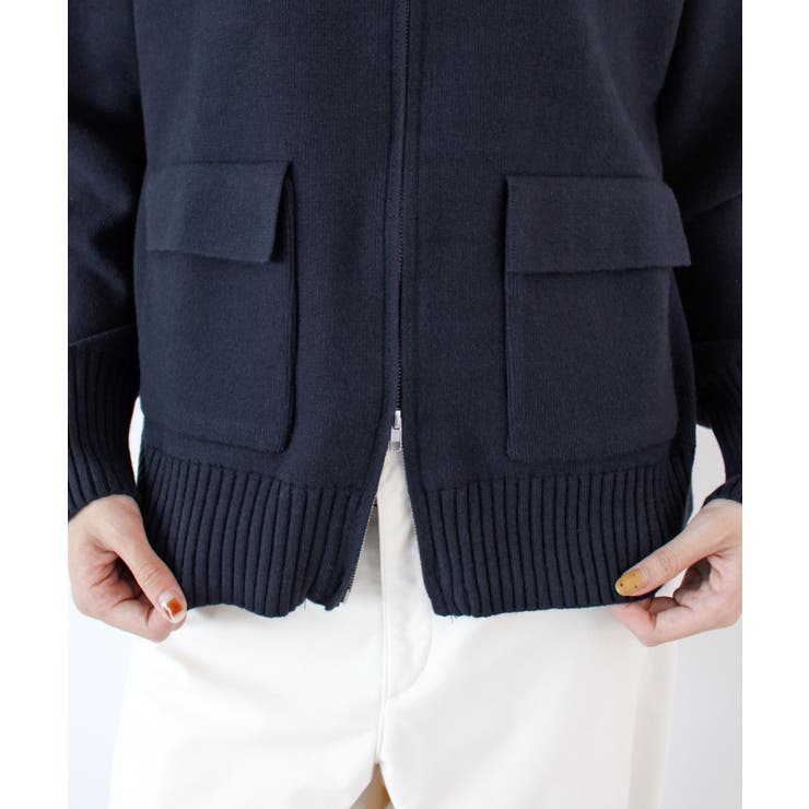 《ABYS》ラフに羽織れてこなれる。zip付ニットカーディガン | futier land | 詳細画像26 