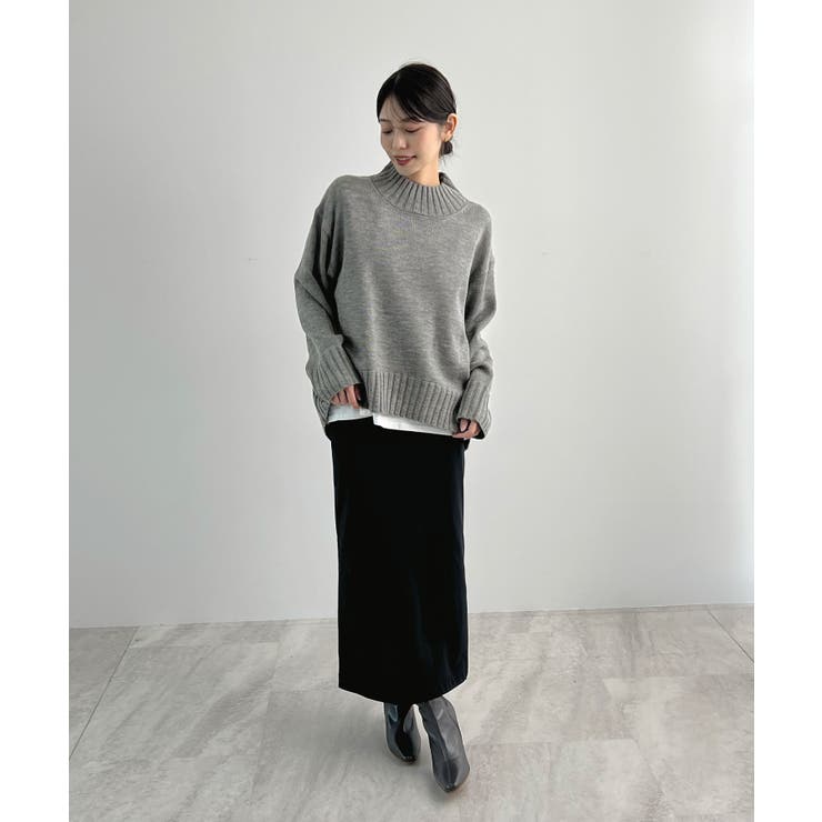 バックスリットオーバーニット | futier land | 詳細画像18 