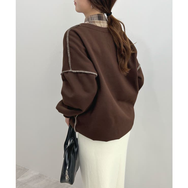 オトナ配色カラー。リンキングスウェットプルオーバー | futier land | 詳細画像17 