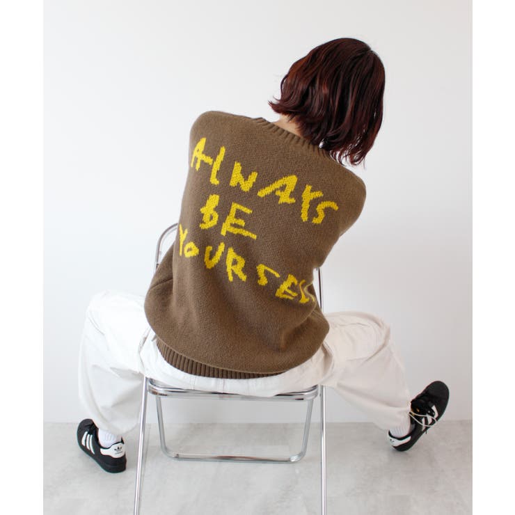 《ABYS》後ろ姿も可愛く決まる。バックロゴニットトップス | futier land | 詳細画像15 