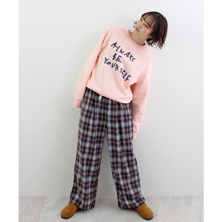 《ABYS》カジュアルに映える。配色ロゴプリント裏毛スウエット | futier land | 詳細画像15 