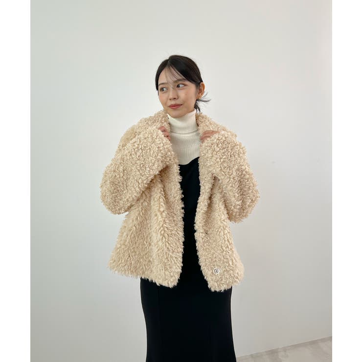 もこもこプードルファー。2wayカラープードルジャケット | futier land | 詳細画像27 