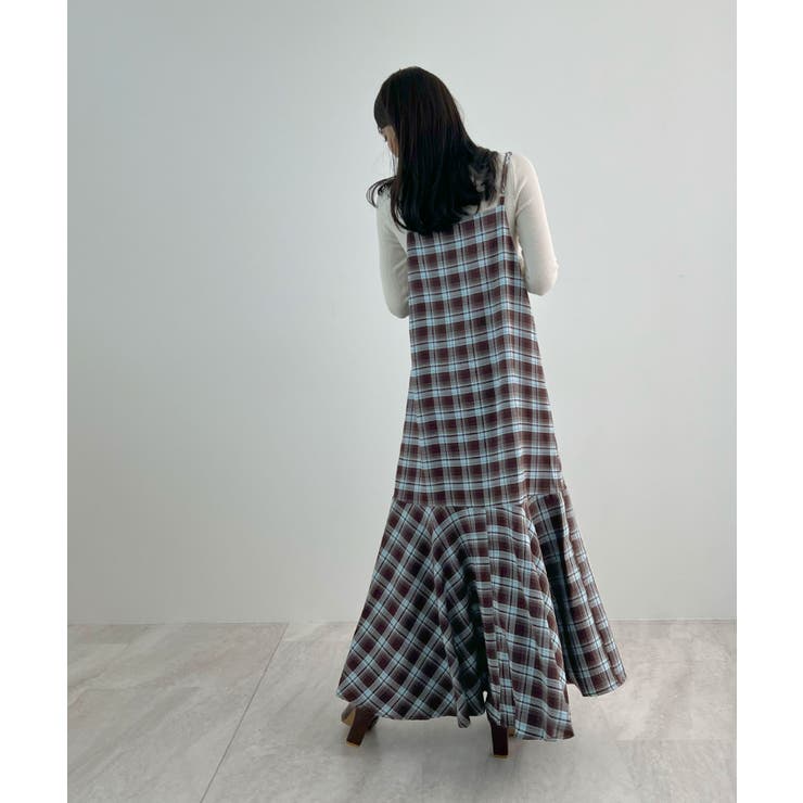 秋ムード高まる。チェックキャミOP | futier land | 詳細画像18 