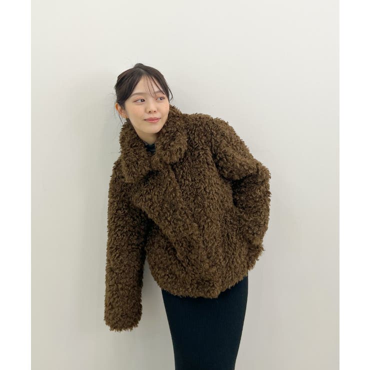 もこもこプードルファー。2wayカラープードルジャケット | futier land | 詳細画像31 