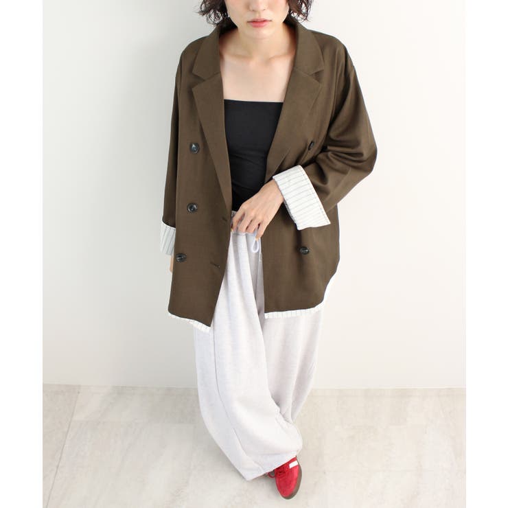 オーバーサイズ×レイヤードで旬を纏う。レイヤードダブルテーラードジャケット | futier land | 詳細画像22 