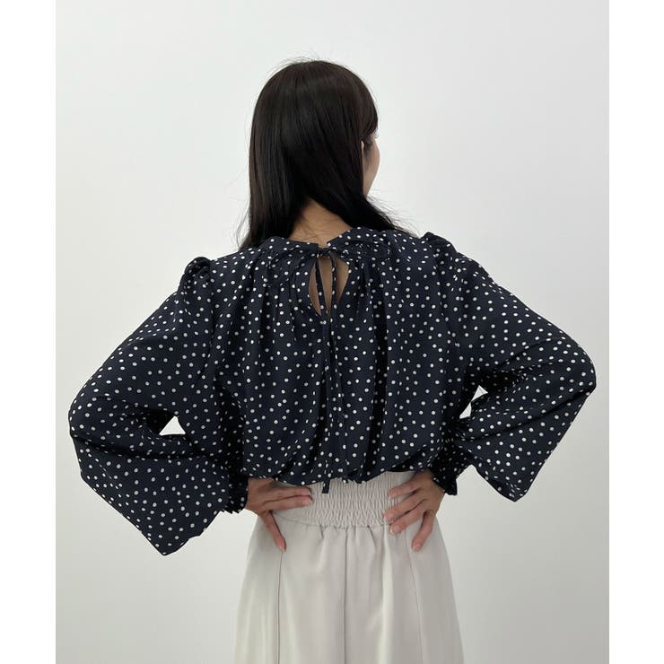 裏起毛あたたかい。ハイネックバルーンスリーブブラウス | futier land | 詳細画像26 