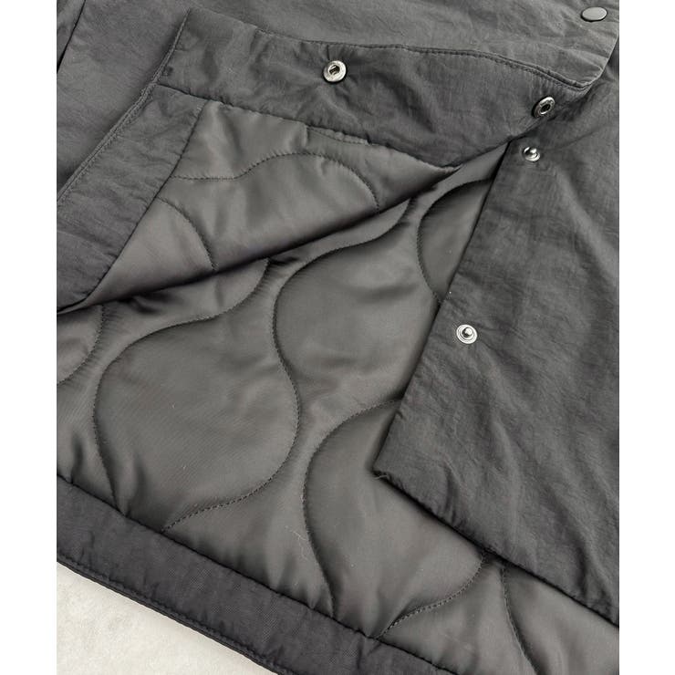 1枚で即こなれ感。サイドジップノーカラー中綿ジャケット | futier land | 詳細画像37 