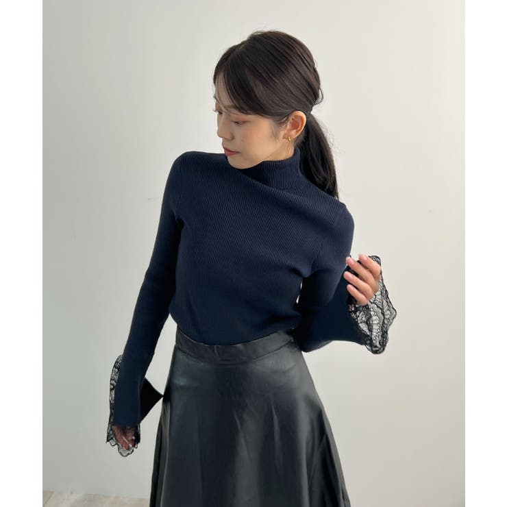ふとした仕草まで美しく。袖レースリブKNIT | futier land | 詳細画像29 