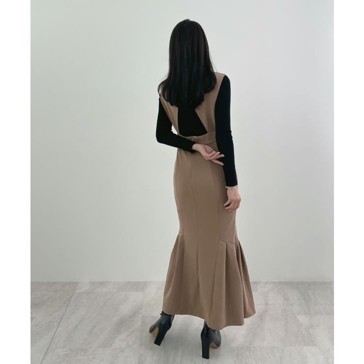 抜かりない360度美シルエット。サイドタックマーメイドワンピース | futier land | 詳細画像19 