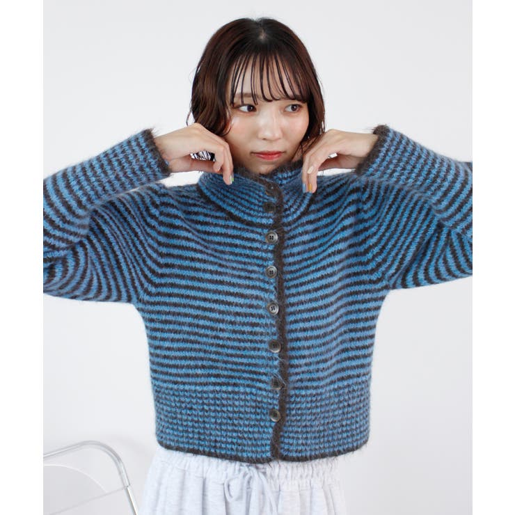 《ABYS》着こなし自在！配色ボーダーニットトップス | futier land | 詳細画像13 