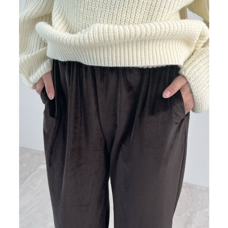 上品リラックスを叶える。ベロアパンツ | futier land | 詳細画像19 