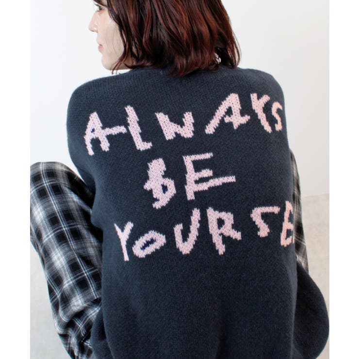 《ABYS》後ろ姿も可愛く決まる。バックロゴニットトップス | futier land | 詳細画像27 