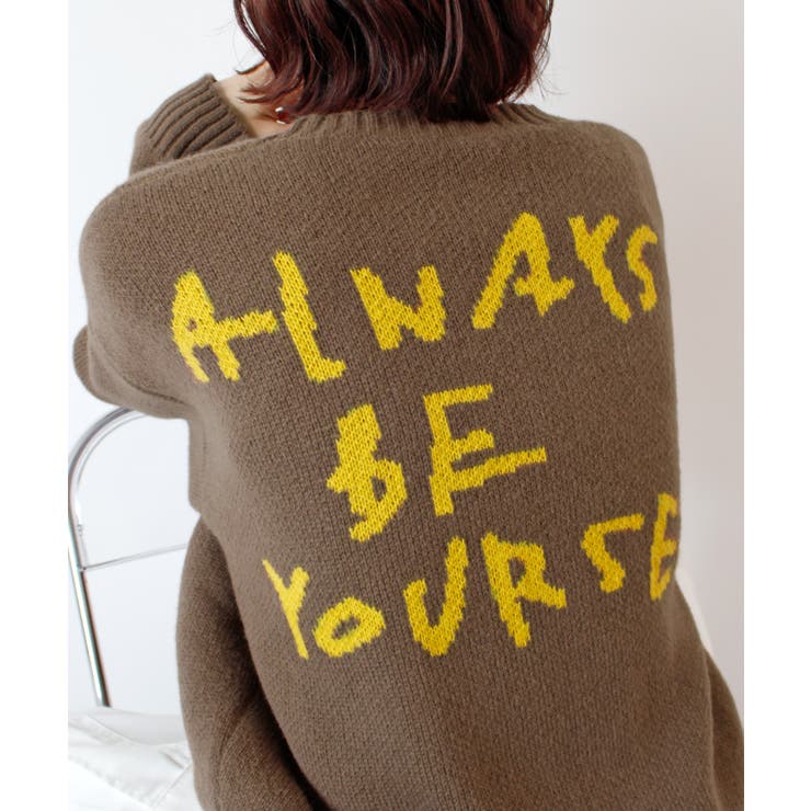 《ABYS》後ろ姿も可愛く決まる。バックロゴニットトップス | futier land | 詳細画像14 