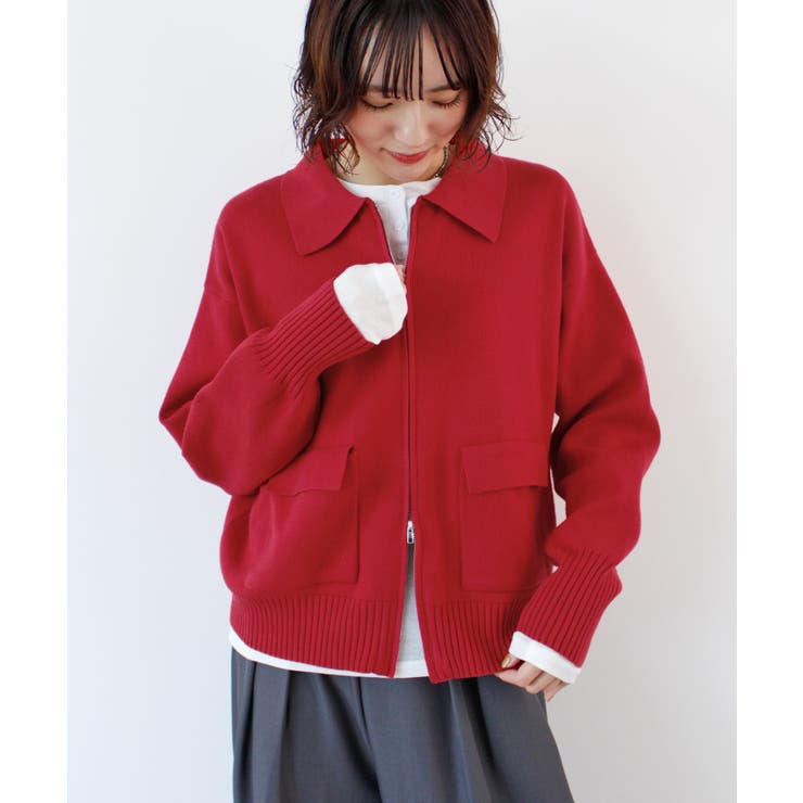 《ABYS》ラフに羽織れてこなれる。zip付ニットカーディガン | futier land | 詳細画像18 