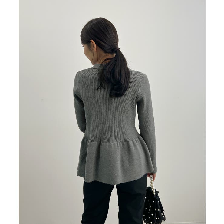 春新色追加！上品な大人へ。ペプラムリブニット | futier land | 詳細画像31 