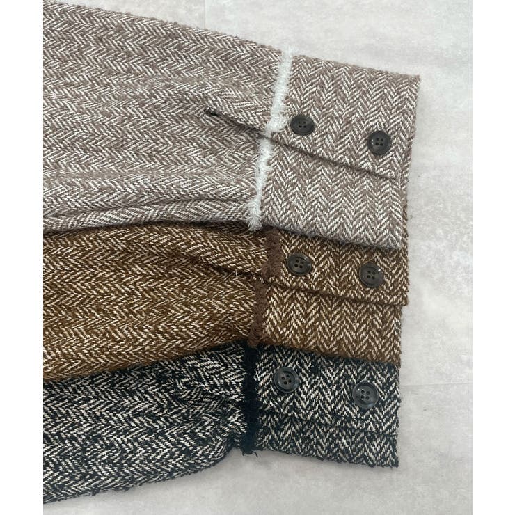 さらっと羽織って今っぽく。ツイードフリンジミドルCPOJK | futier land | 詳細画像30 