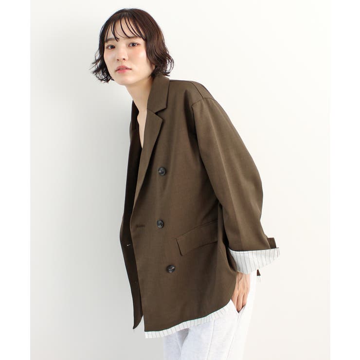 オーバーサイズ×レイヤードで旬を纏う。レイヤードダブルテーラードジャケット | futier land | 詳細画像17 