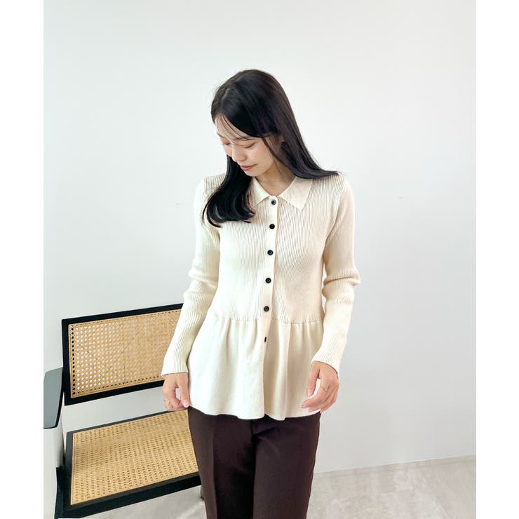 春新色追加！上品な大人へ。ペプラムリブニット | futier land | 詳細画像23 