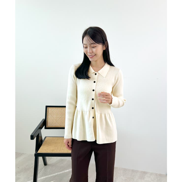 春新色追加！上品な大人へ。ペプラムリブニット | futier land | 詳細画像24 