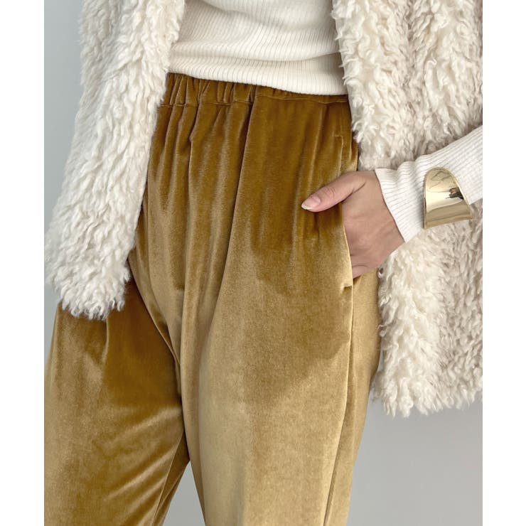 上品リラックスを叶える。ベロアパンツ | futier land | 詳細画像13 