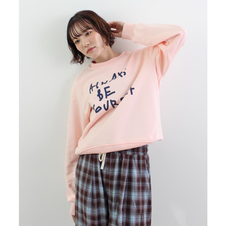 《ABYS》カジュアルに映える。配色ロゴプリント裏毛スウエット | futier land | 詳細画像17 