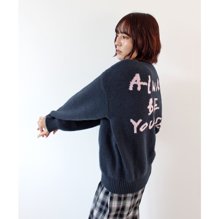 《ABYS》後ろ姿も可愛く決まる。バックロゴニットトップス | futier land | 詳細画像25 