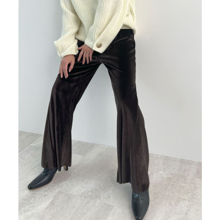 ブラウン | 上品リラックスを叶える。ベロアパンツ | futier land