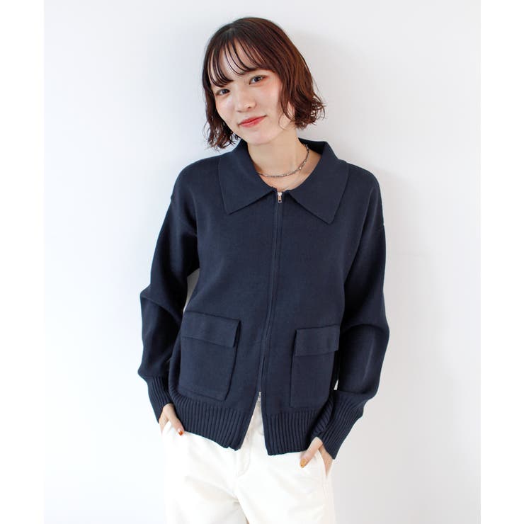 《ABYS》ラフに羽織れてこなれる。zip付ニットカーディガン | futier land | 詳細画像23 