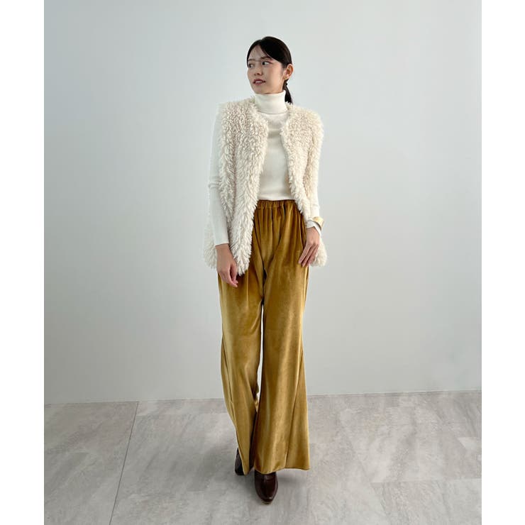上品リラックスを叶える。ベロアパンツ | futier land | 詳細画像9 
